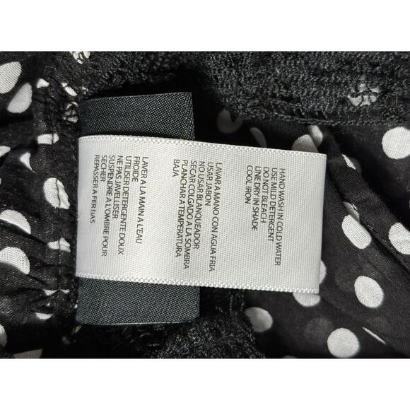 Coco Reef Swimsuit Coverup Dress Womens Size L Black White Polka Dot Sleeveless - Picture 5 of 7